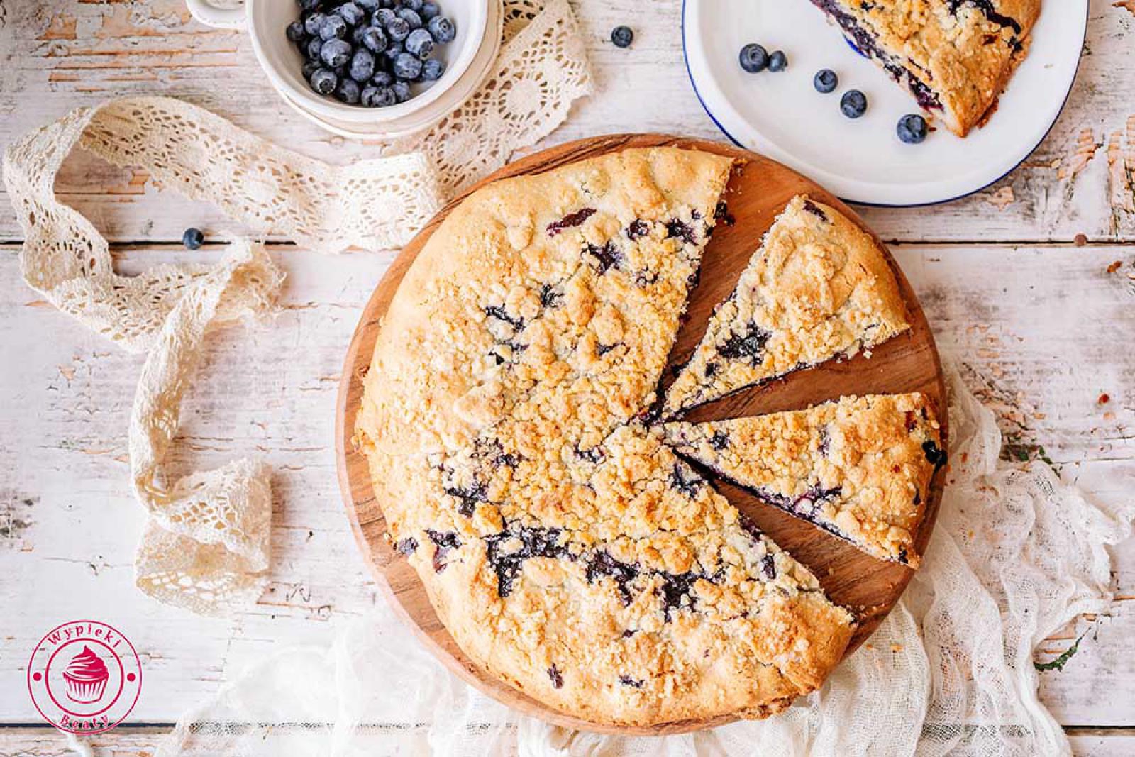 Tarta galette z borówkami