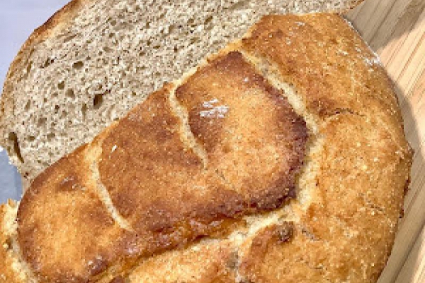Chleb pszenno - żytni z dodatkiem kaszy jaglanej