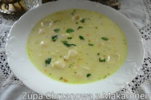 Zupa Chrzanowa z Makaronem