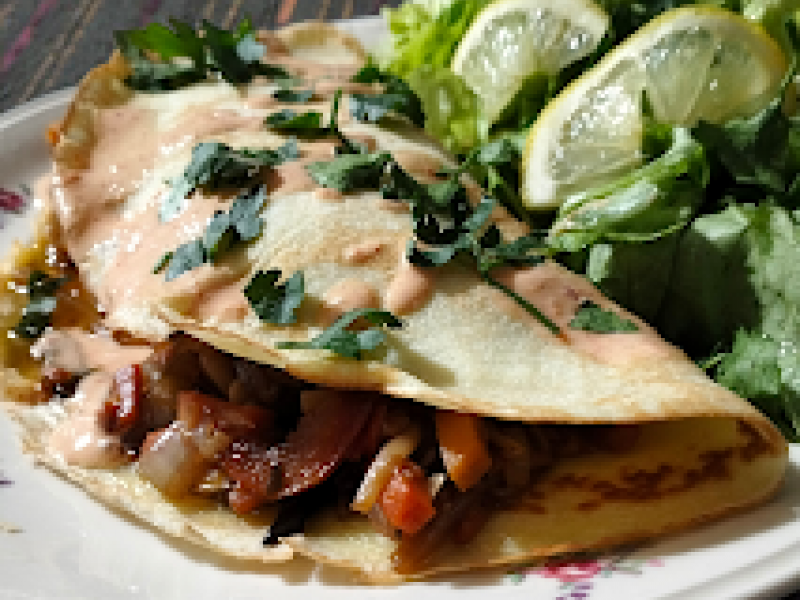 Naleśniki po Chińsku na Pikantnie z Warzywami i Sosem Curry