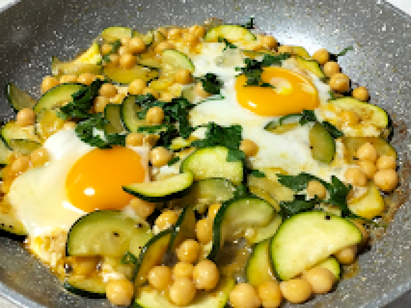 Ciecierzyca Duszona z Cukinią