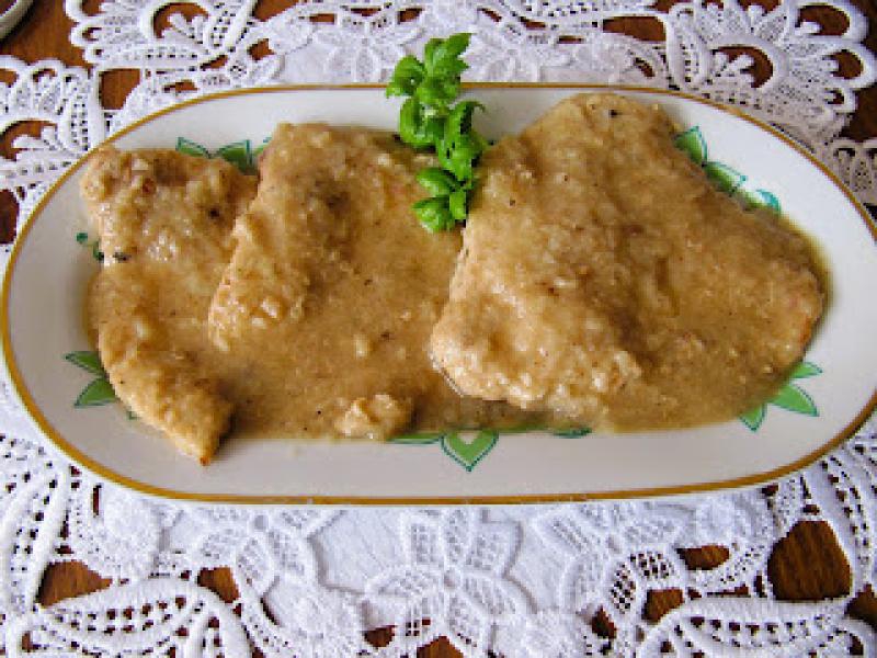 Schab w sosie śmietanowym