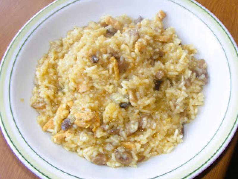 Risotto z kurczakiem i grzybami