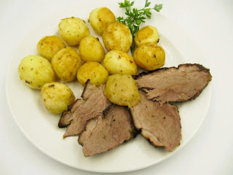 Pieczona pierś z gęsi