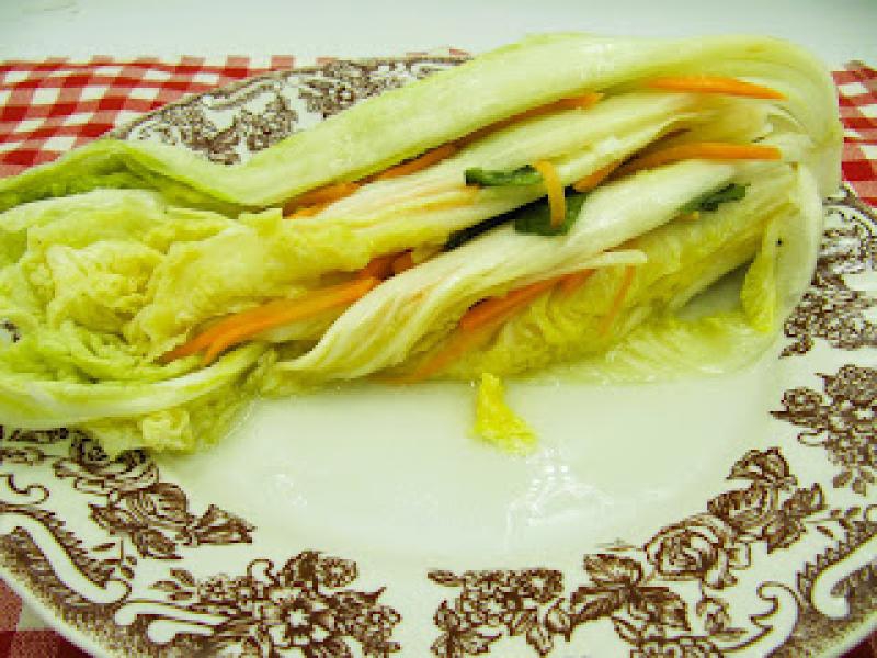 Białe kimchi –łagodna wersja