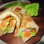 Chlebek Naan jako kebab