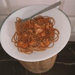 Spaghetti z mielonym...