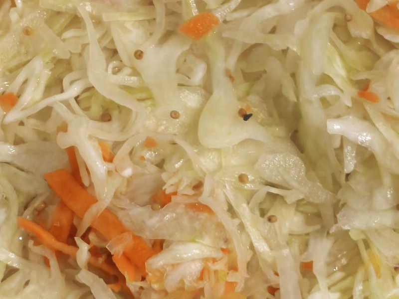 Kapusta kiszona z dodatkiem wina