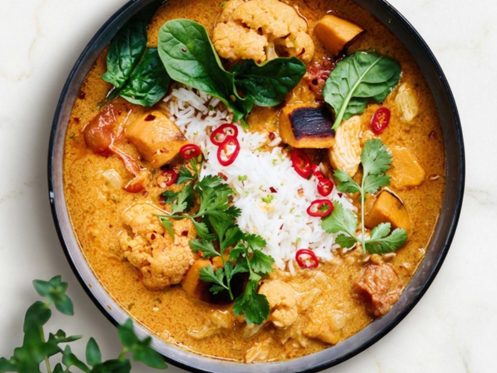 Curry z kurczakiem i batatem