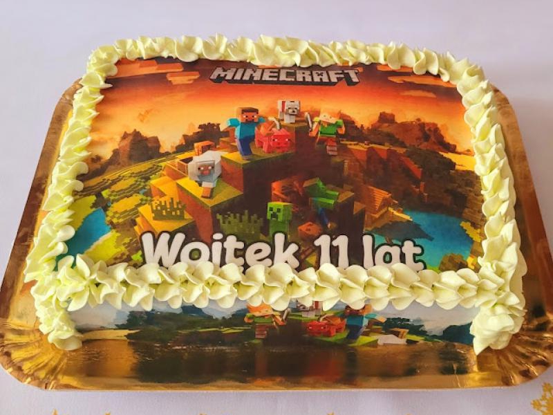 Tort MINECRAFT dla wnuka