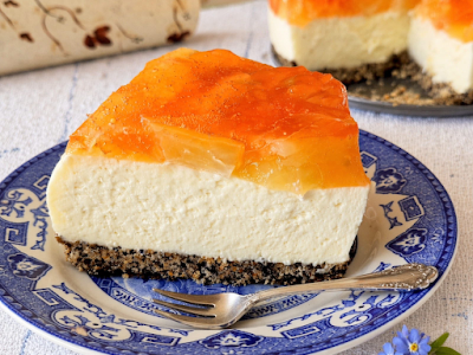 Sernik na zimno z ananasem