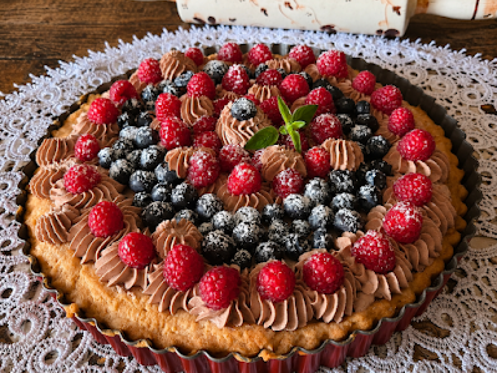 Tarta owocowa z kremem mascarpone