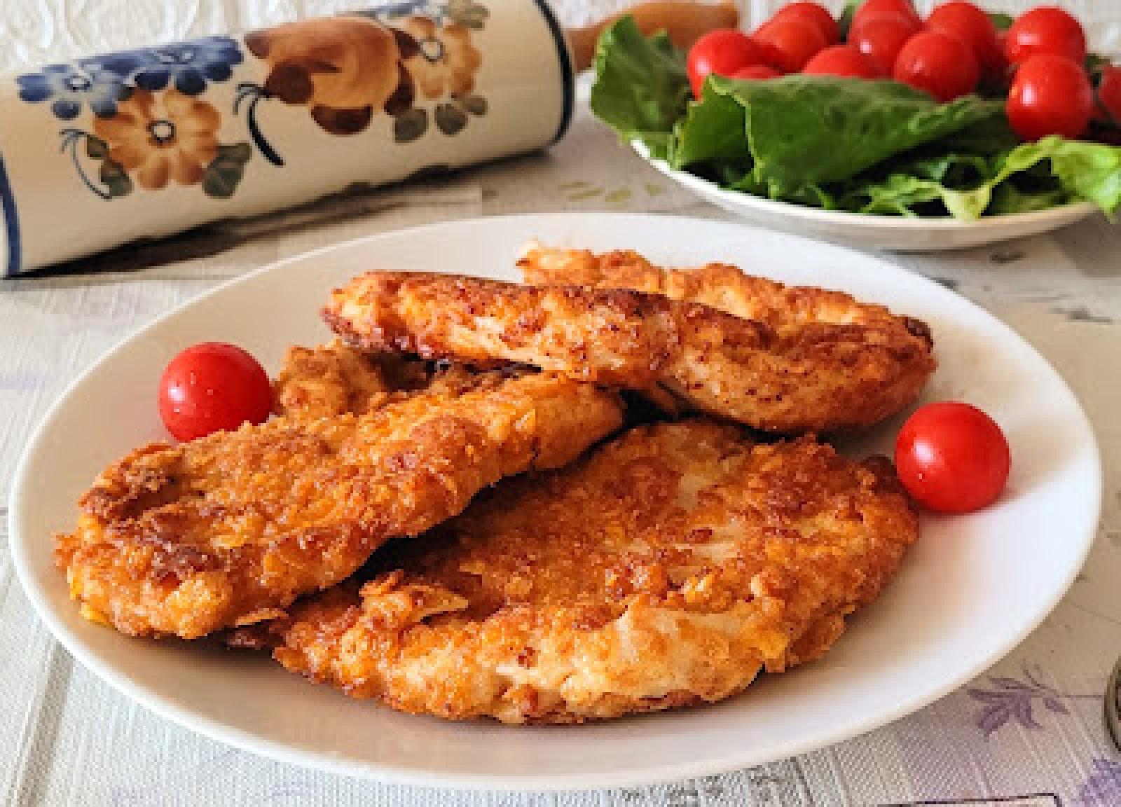Sznycle drobiowe w serowej panierce