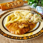 Duszony schab w grzybach...