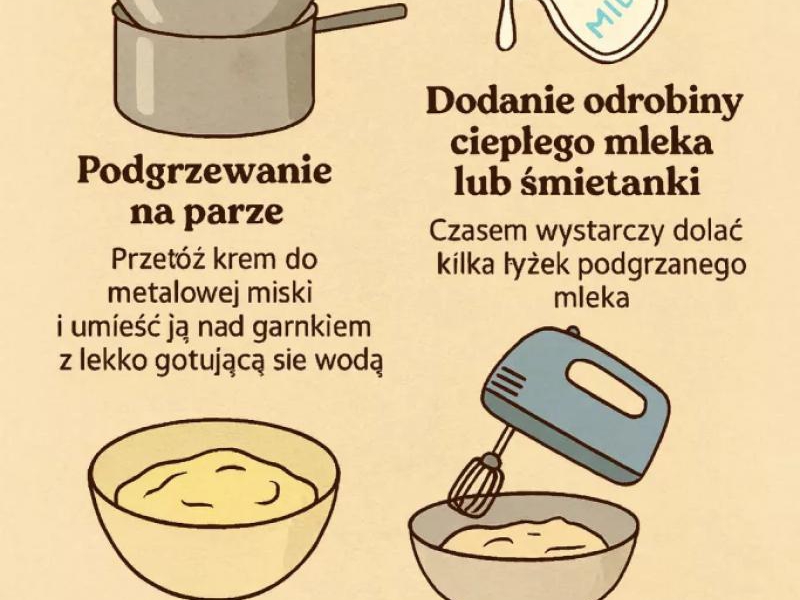Jak uratować zwarzony krem? Sprawdzone sposoby Halinki
