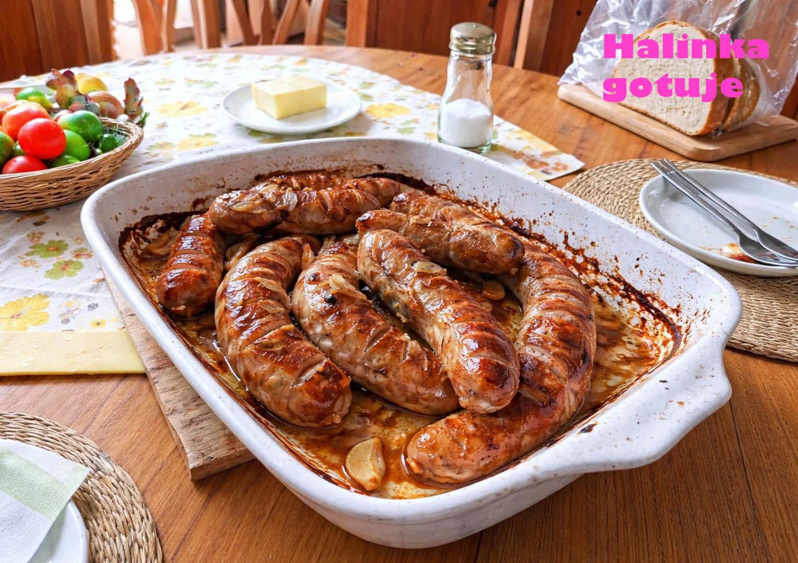 Pieczona biała kiełbasa – prosty sposób, który się sprawdza