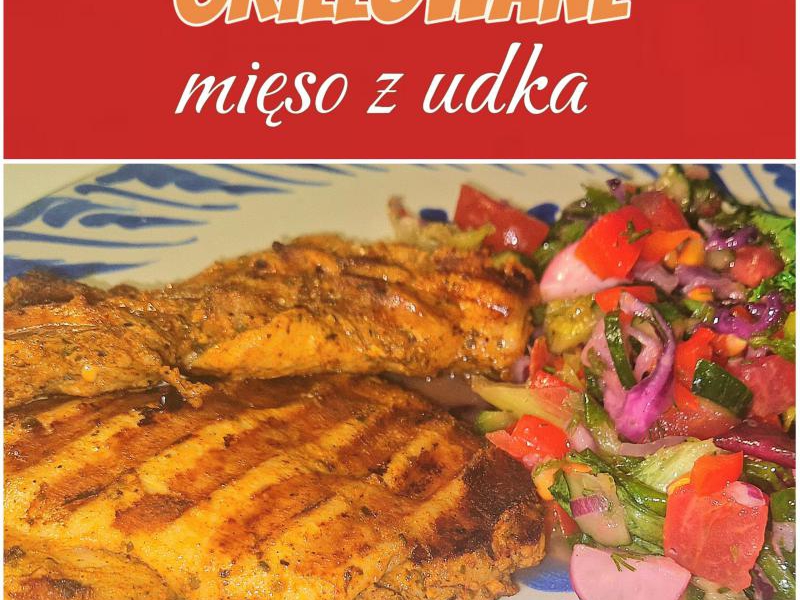 Grillowane mięso z udek kurczaka
