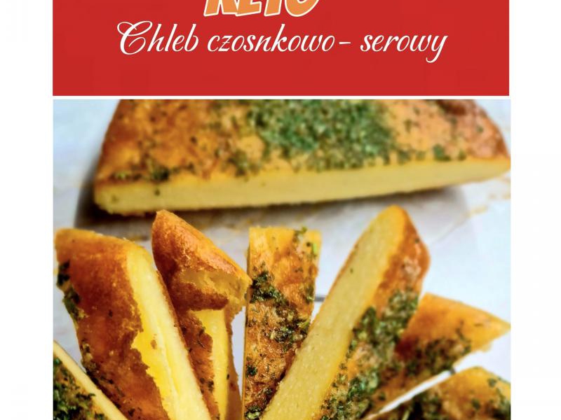 Przepis na keto chleb czosnkowy z serem