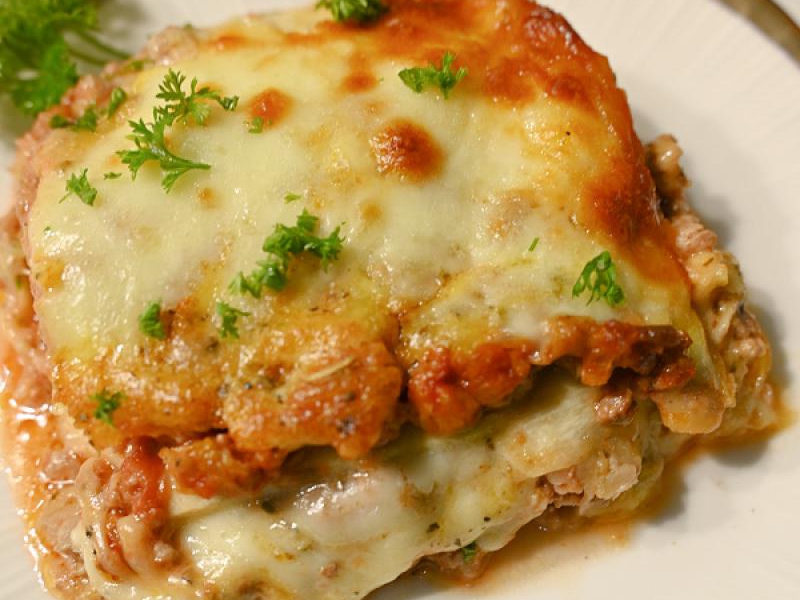 Keto lasagne z cukinii
