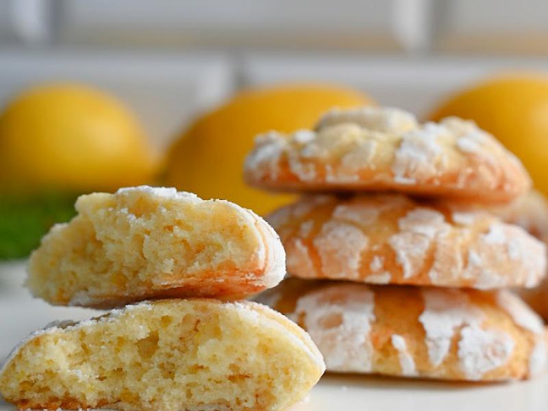 Ciasteczka cytrynowe popękane