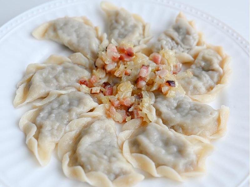 Pierogi z kaszanką