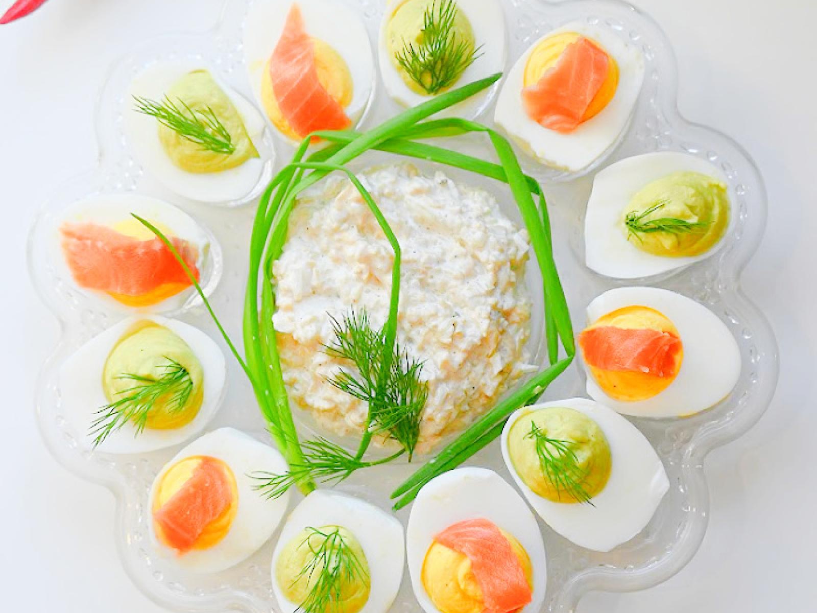 Jajka faszerowane: Duet awokado i mascarpone