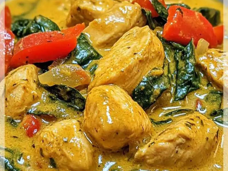 Kurczak Curry z Mlekiem Kokosowym to pyszne danie