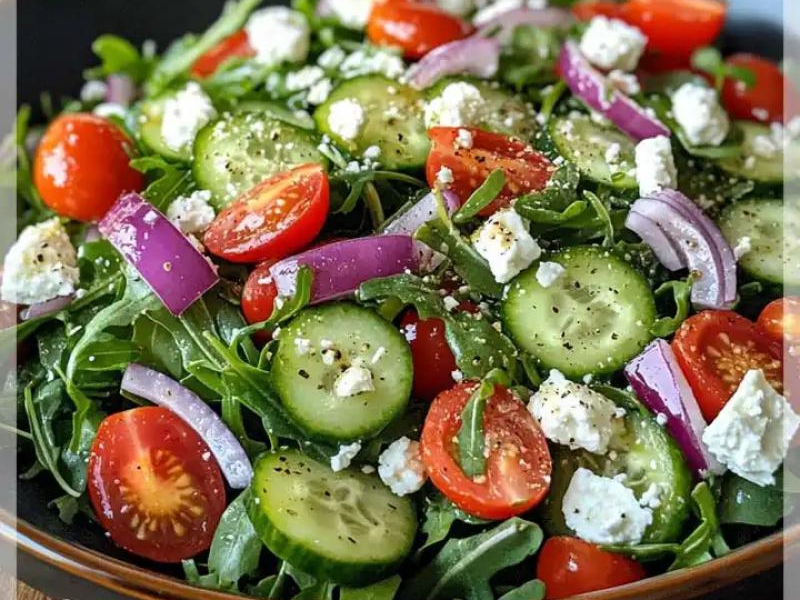 Sałatka z rukolą to zdrowy wybór na lunch