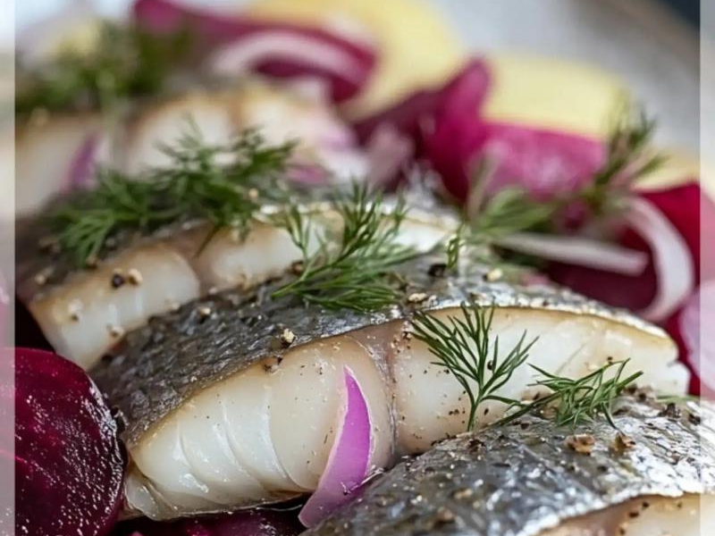 Śledzie po japońsku z buraczkami i ziemniakami – odkryj smak!