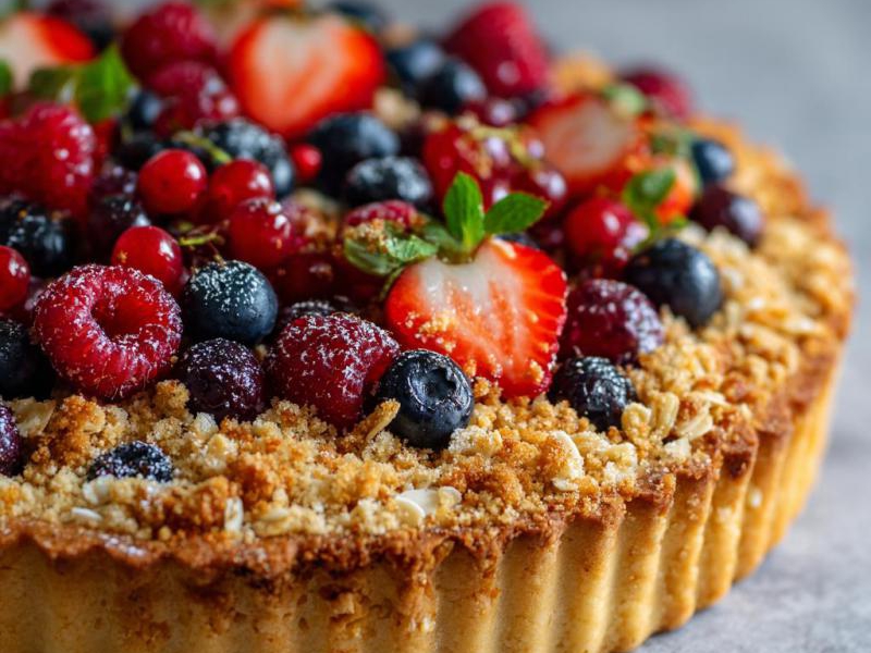 Tarta z kruszonką i owocami – odkryj jej sekrety!