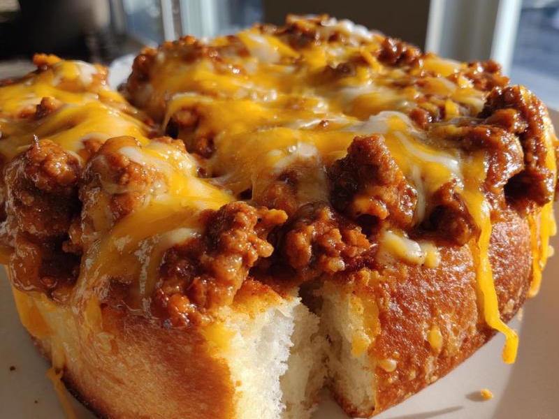 Cheesy Sloppy Joe Garlic Bread: 2 Steps to Happiness