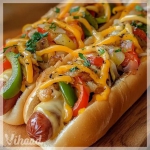 Zapiekane hot-dogi z...