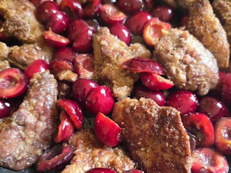 Wątróbka z czereśnią