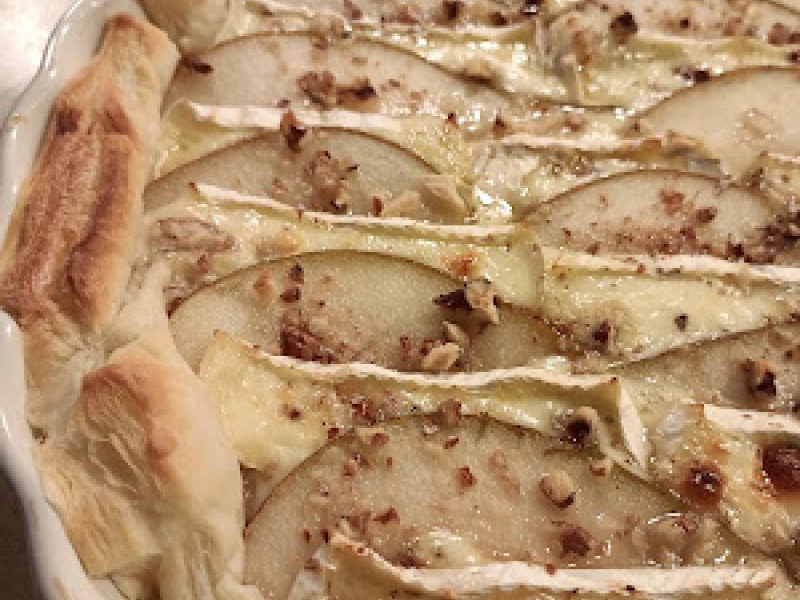 Francuskie z gruszką i serem camember - okrągłe