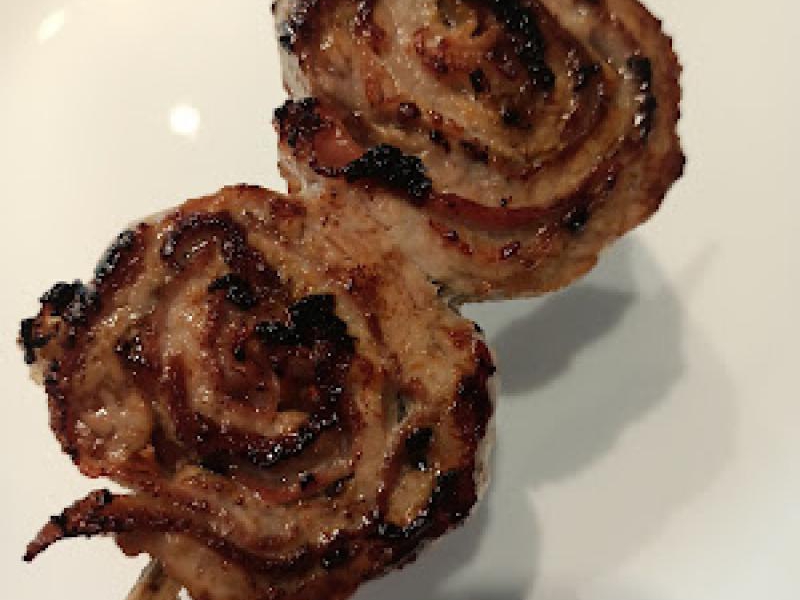 Polędwiczka wieprzowa - szaszłyki z boczkiem wędzonym