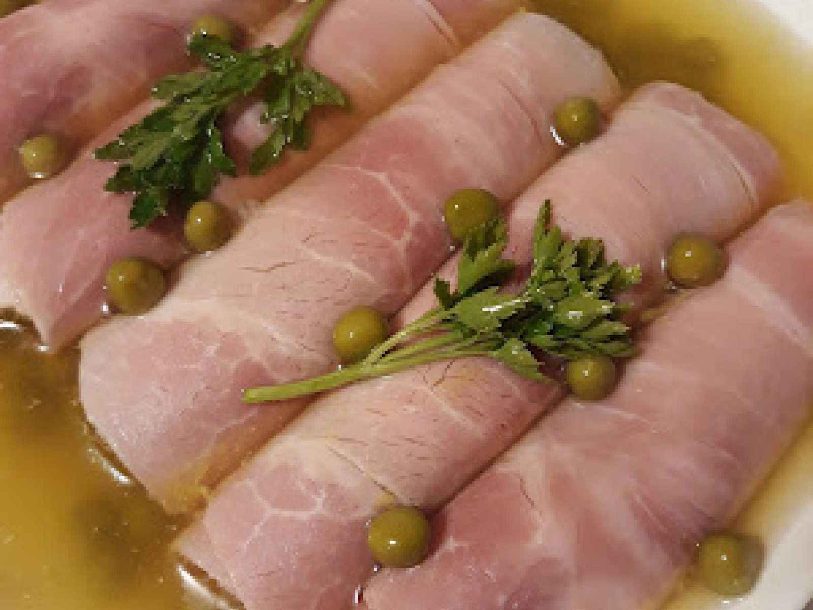 Roladki z szynki w galarecie