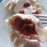 Pierogi z poziomkami i...