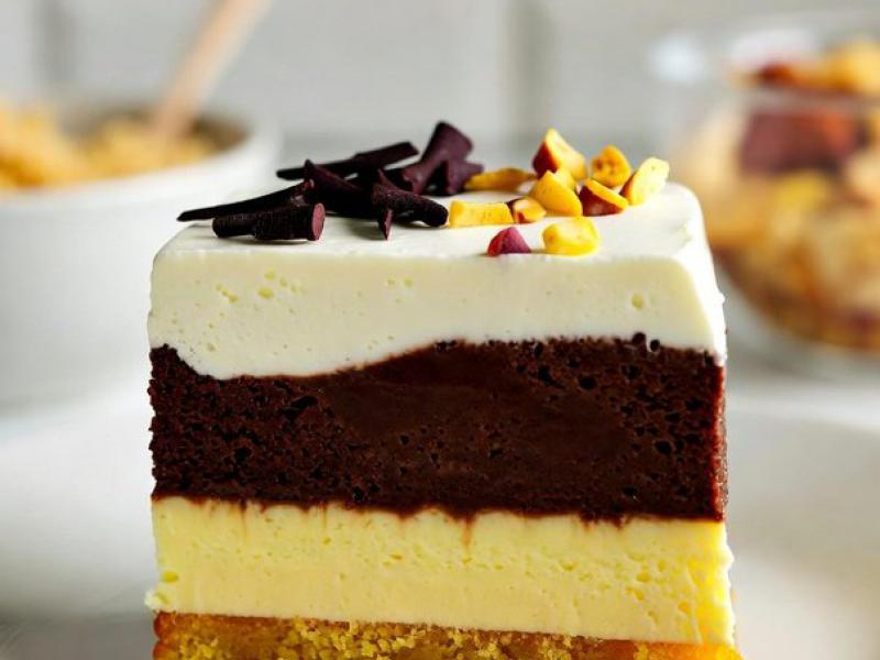 Ciasto z likierem i czekoladą