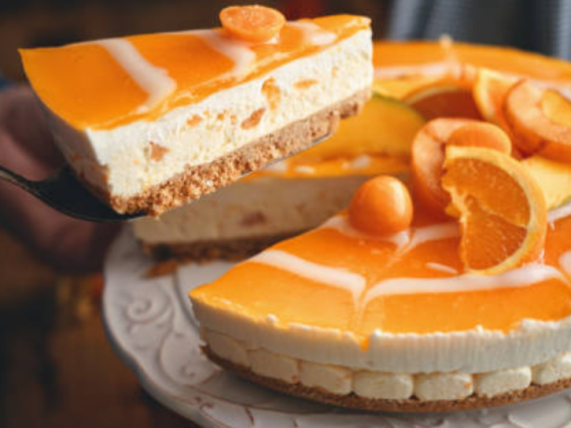 Sernik pomarańczowy na zimno