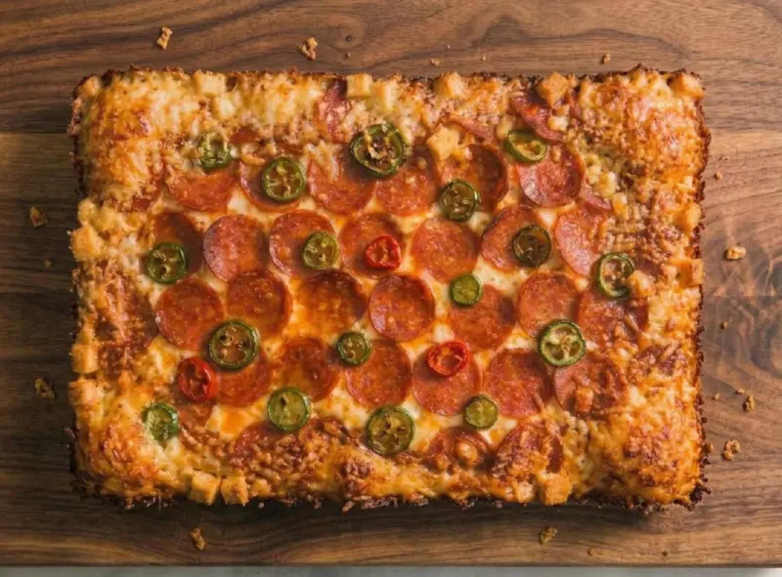 Pizza Detroit przepis na idealne chrupiące ciasto
