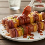 Szaszłyki z Kiełbasą,...