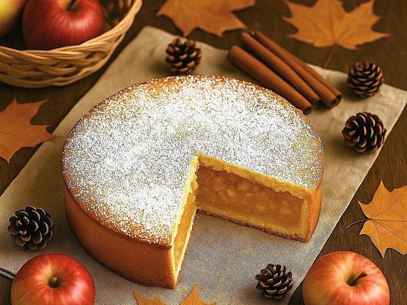 Szarlotka w kruchym cieście - jesienne wypieki