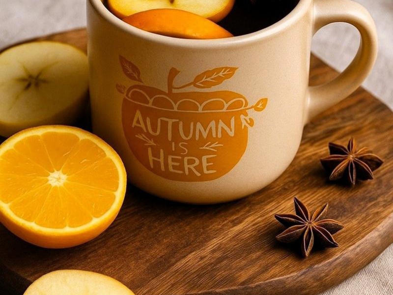 Grzane jabłko z cynamonem - smak jesieni w kubku