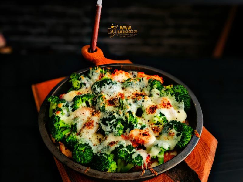 Zapiekanka z kurczakiem i brokułami