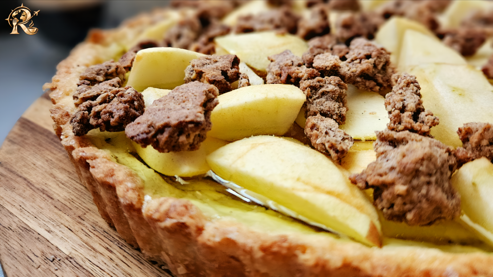 Tarta z jabłkami i galaretką. Chrupiąca tarta SnapDragon