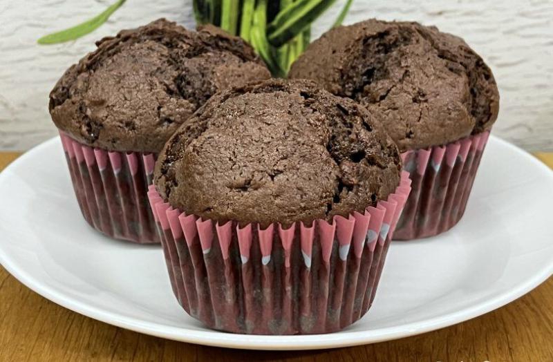 Muffinki mocno czekoladowe