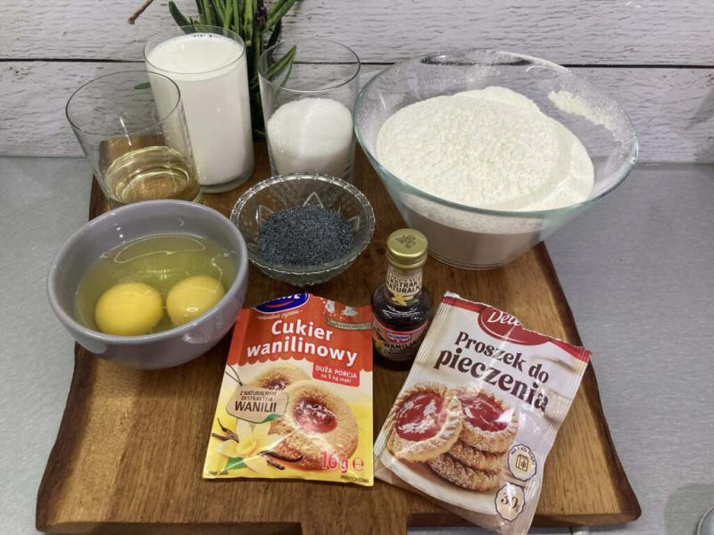 Szybkie ciasto makowo waniliowe