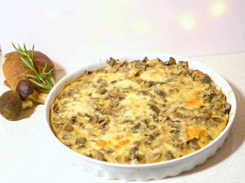 TARTA Z PIECZARKAMI