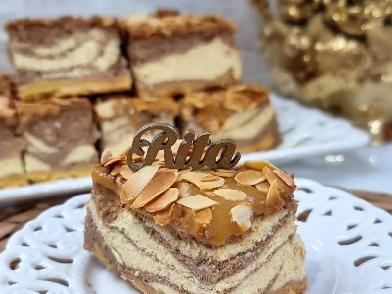 Sernik Kajmakowy z Prażonymi Migdałami