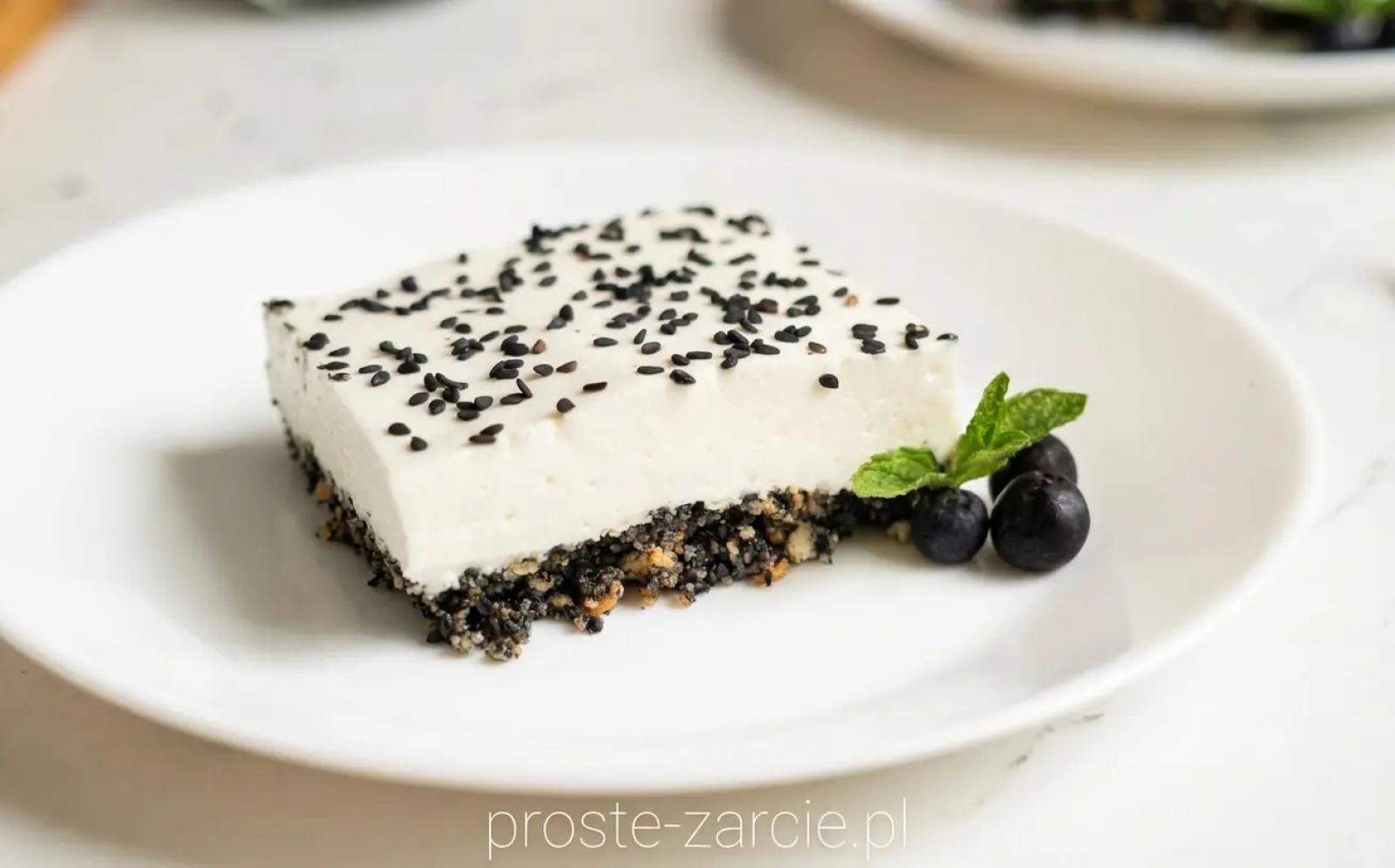 Pchełki na kołderce – lekki proteinowy deser z czarnym sezamem bez pieczenia